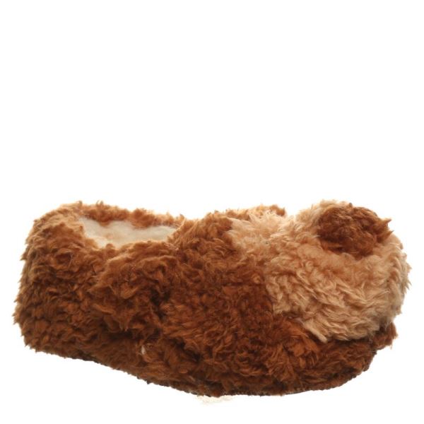 Pantofole Bambino Bearpaw Lil Critters Marroni | 7842-DBQRK