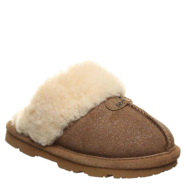 Pantofole Bambino Bearpaw Loki Youth Marroni | 4102-HOLDZ