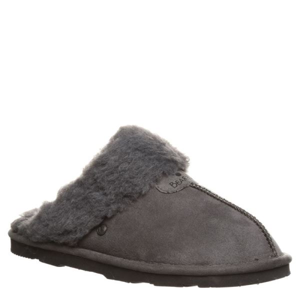 Pantofole Donna Bearpaw Loki Vegan Grigie | 0172-NHWXF