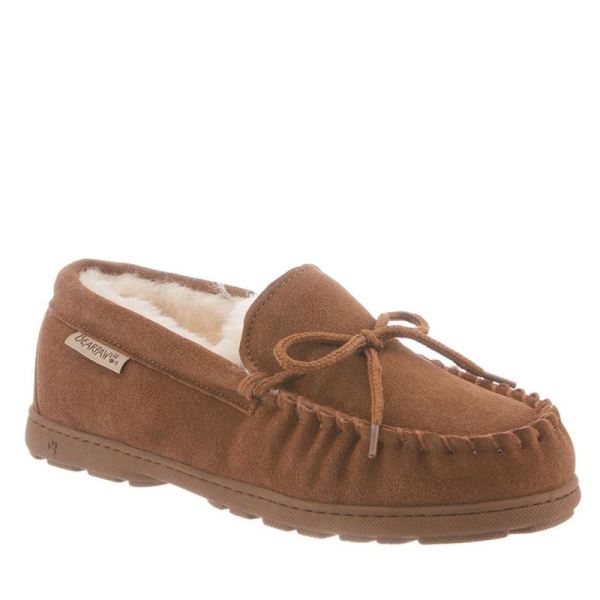 Pantofole Donna Bearpaw Mindy Larghe Marroni | 7918-RUZYG