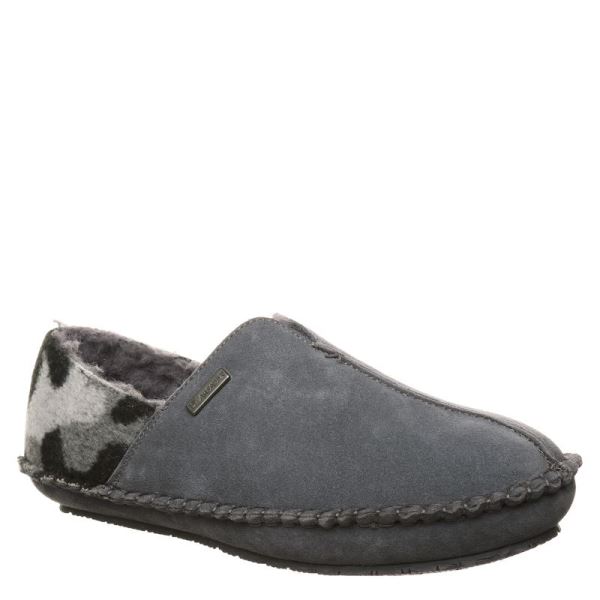 Pantofole Uomo Bearpaw Marc Grigie | 9017-DETYW