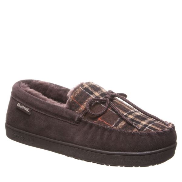 Pantofole Uomo Bearpaw Moc II Cioccolato Colorate | 6915-WYCMF