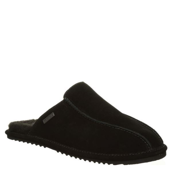 Pantofole Uomo Bearpaw Pierre Nere | 2105-FBOWL