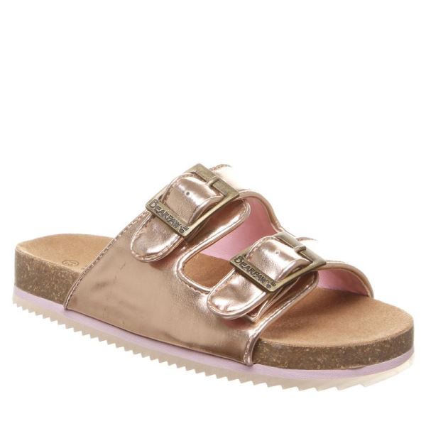 Sandali Bambino Bearpaw Brooklyn Youth Rosa Oro | 7164-BDRIJ