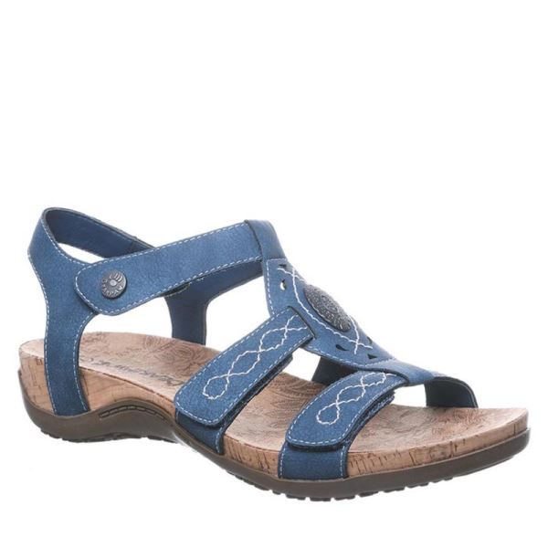 Sandali Donna Bearpaw Ridley Larghe Blu | 6019-PAKRY