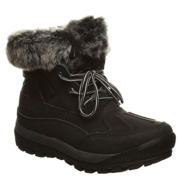 Stivali Donna Bearpaw Becka Nere Grigie | 9735-OUWDT